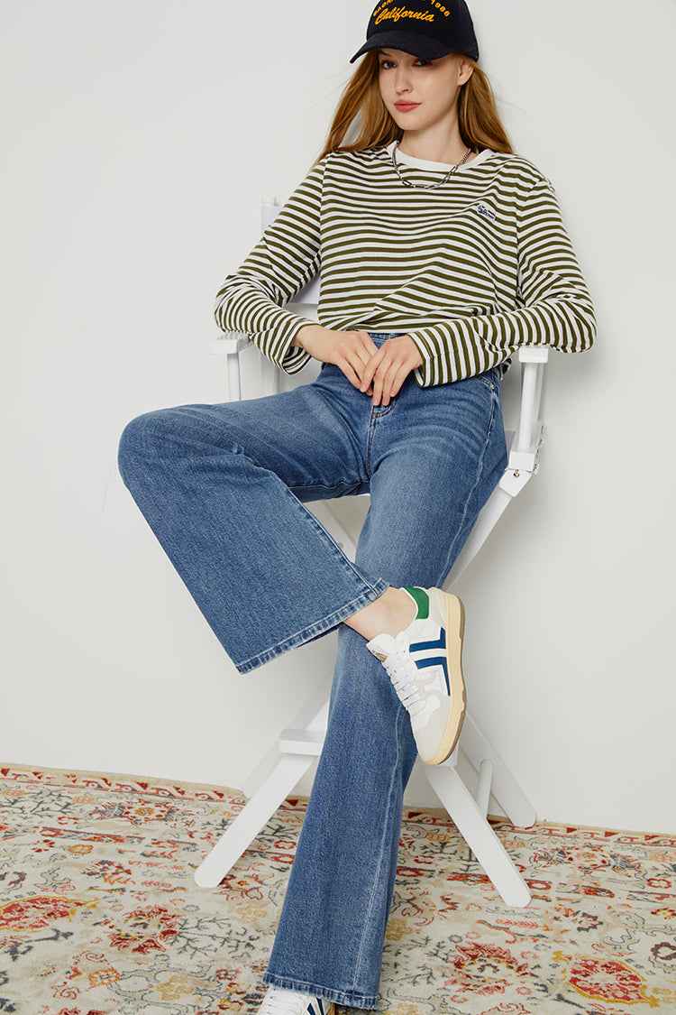 Angeles High-Rise Baggy Jeans Model HJ103