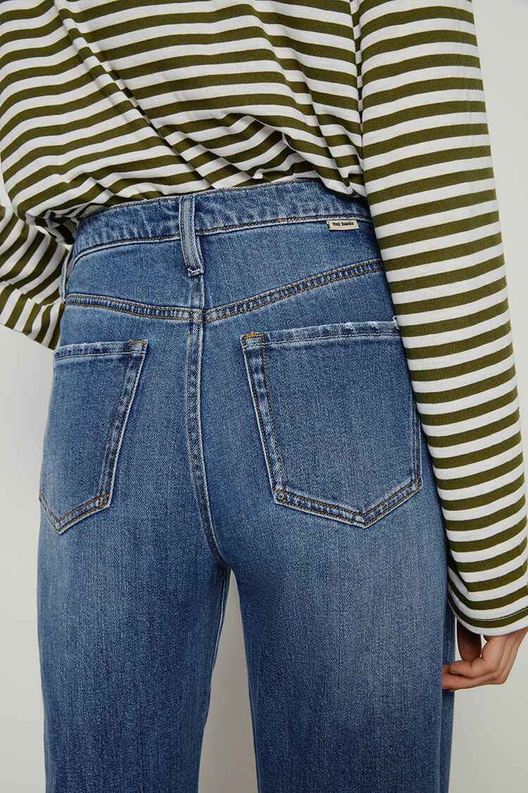Angeles High-Rise Baggy Jeans Model HJ103