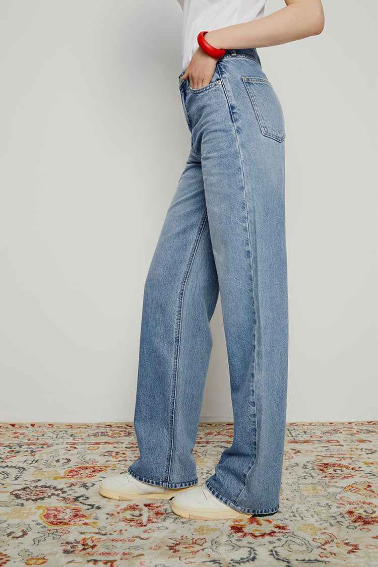 Coney Island Whitefish High-Rise Wide-Leg Jeans HJ007