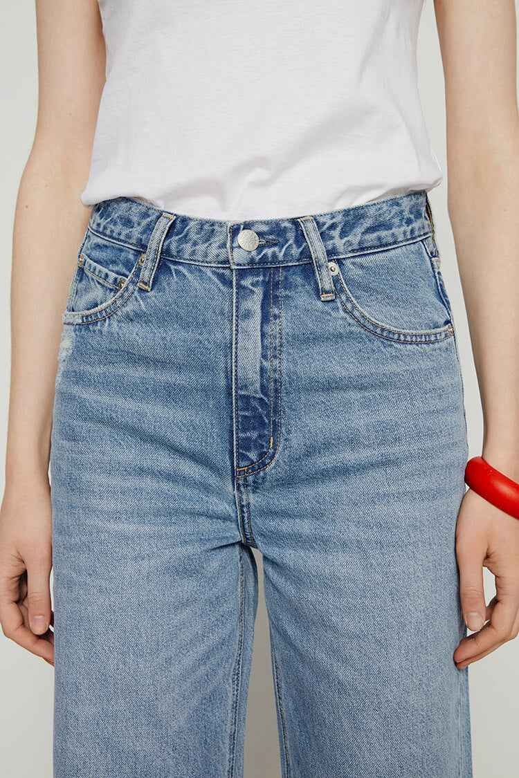 Coney Island Whitefish High-Rise Wide-Leg Jeans HJ007