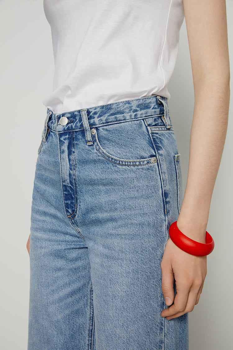 Coney Island Whitefish High-Rise Wide-Leg Jeans HJ007