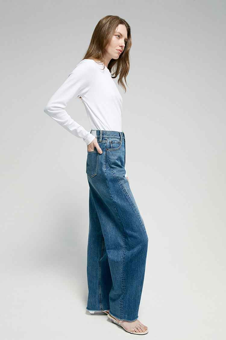 Luna Flow High-Rise Wide-Leg Jeans HJ033