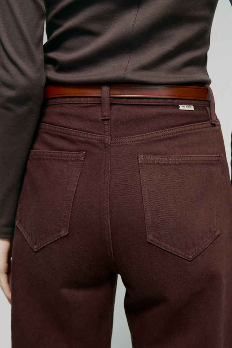 Slope Curve Jeans Model HJ039 – High-Rise, Relaxed Wide-Leg Denim Pants