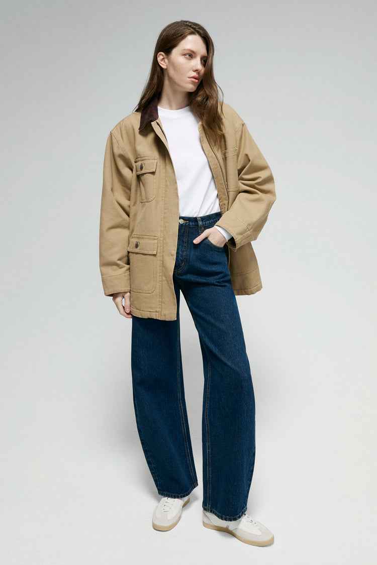 Slope Curve Jeans Model HJ039 – High-Rise, Relaxed Wide-Leg Denim Pants