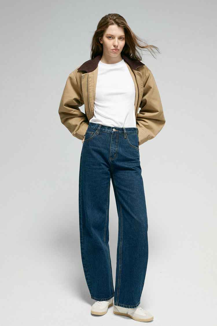 Slope Curve Jeans Model HJ039 – High-Rise Relaxed Wide-Leg Denim Pants