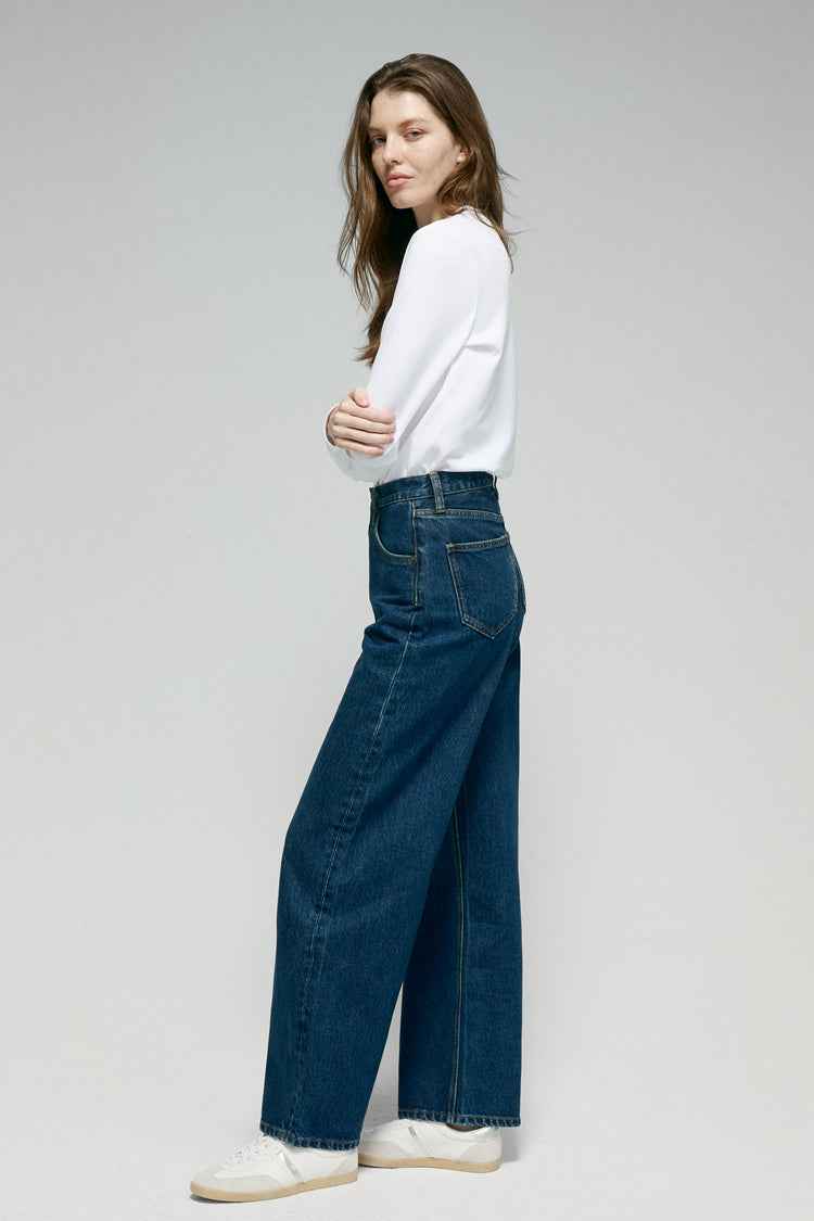 Slope Curve Jeans Model HJ039 – High-Rise Relaxed Wide-Leg Denim Pants