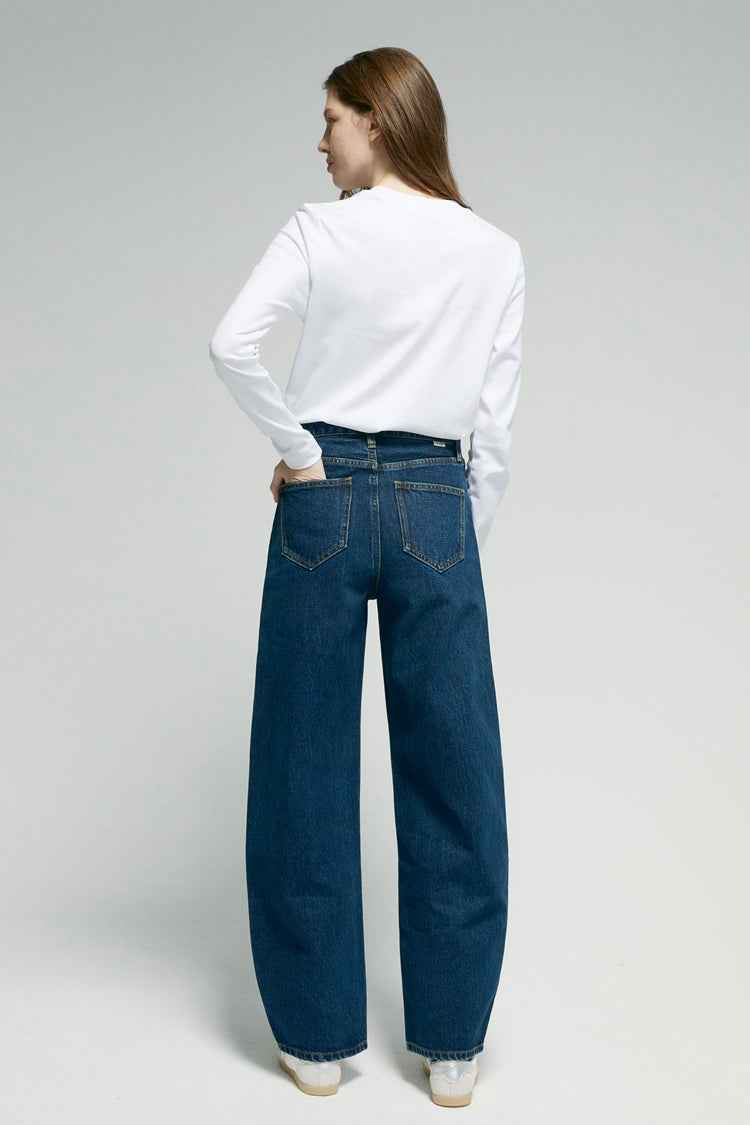 Slope Curve Jeans Model HJ039 – High-Rise Relaxed Wide-Leg Denim Pants