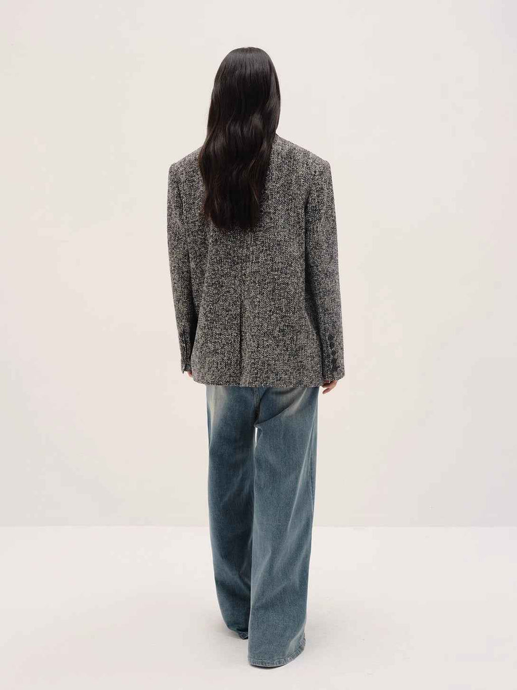"Long Night Meteor" Limited Edition Italian Chanel-Style Tweed Suit Jacket