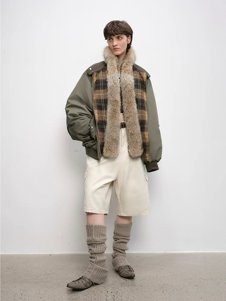 "Urban Casual" Down Parka with Detachable Fur Collar