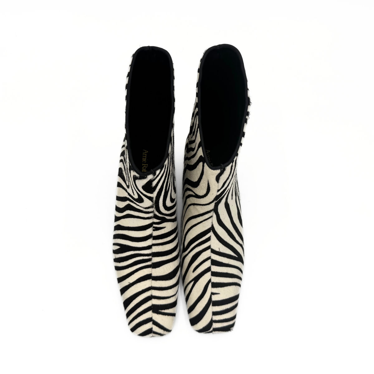Silvi Zebra Kitten Boot - Black & White