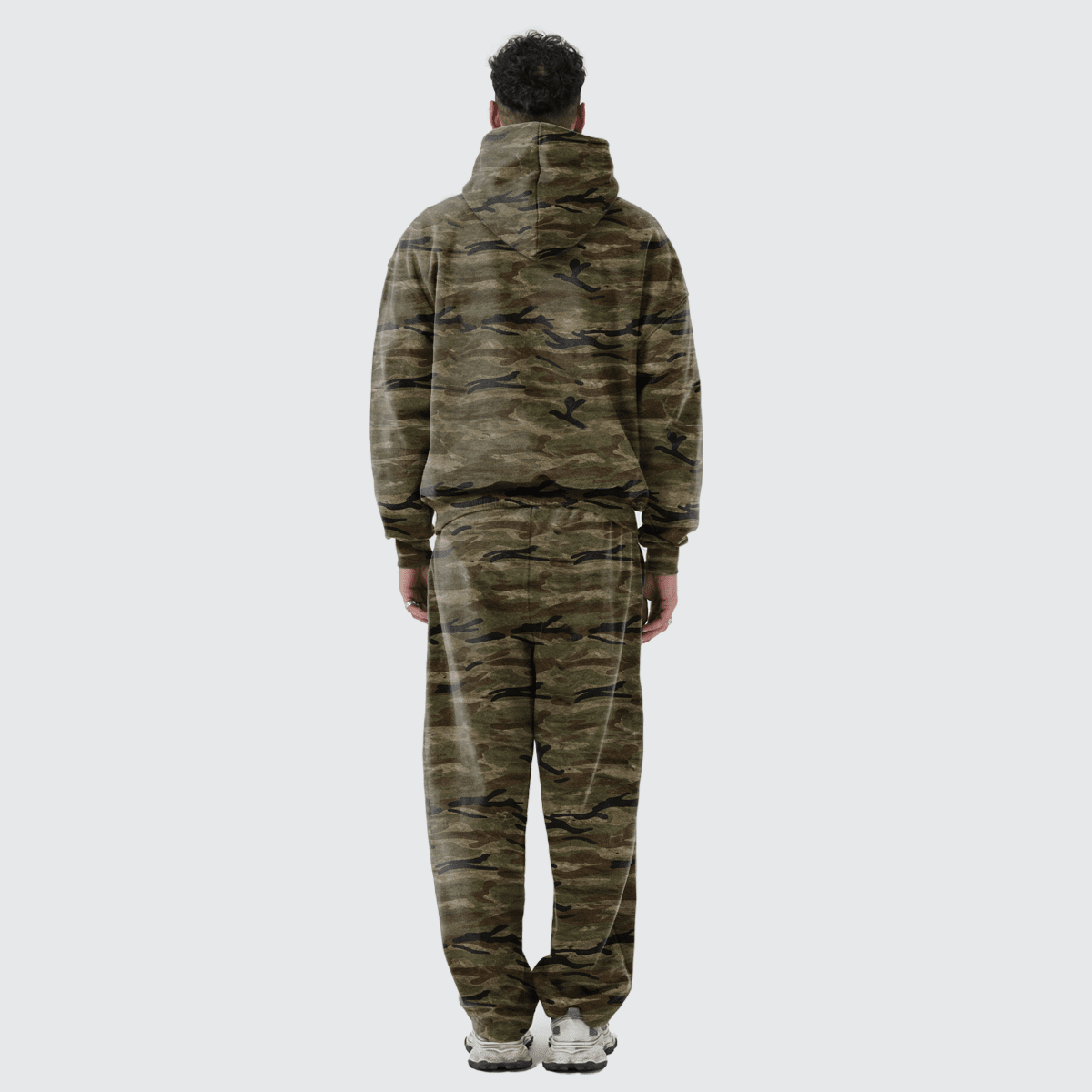 Khayi Camo Curved-Leg Sweatpants