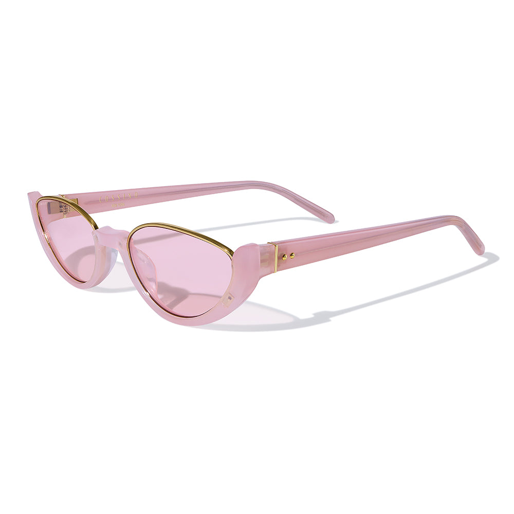 Monaco Amor Acetate Cat-Eye Sunglasses by Cossino – Black Luxury Unisex Designer Shades with UV400 Protection