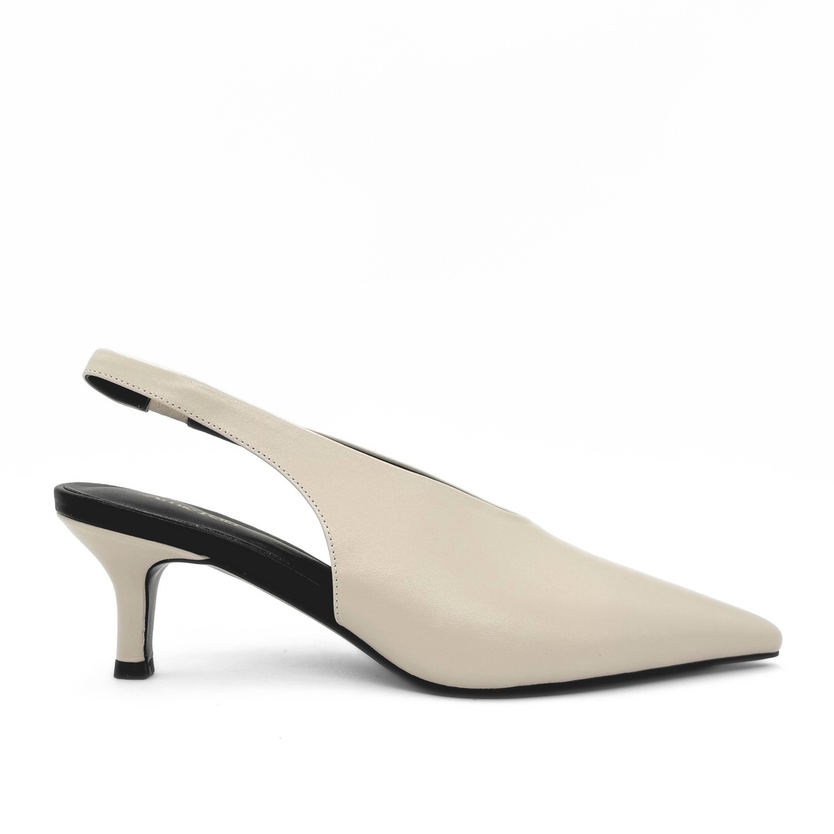 Alix Slingback Pumps in bone — side view