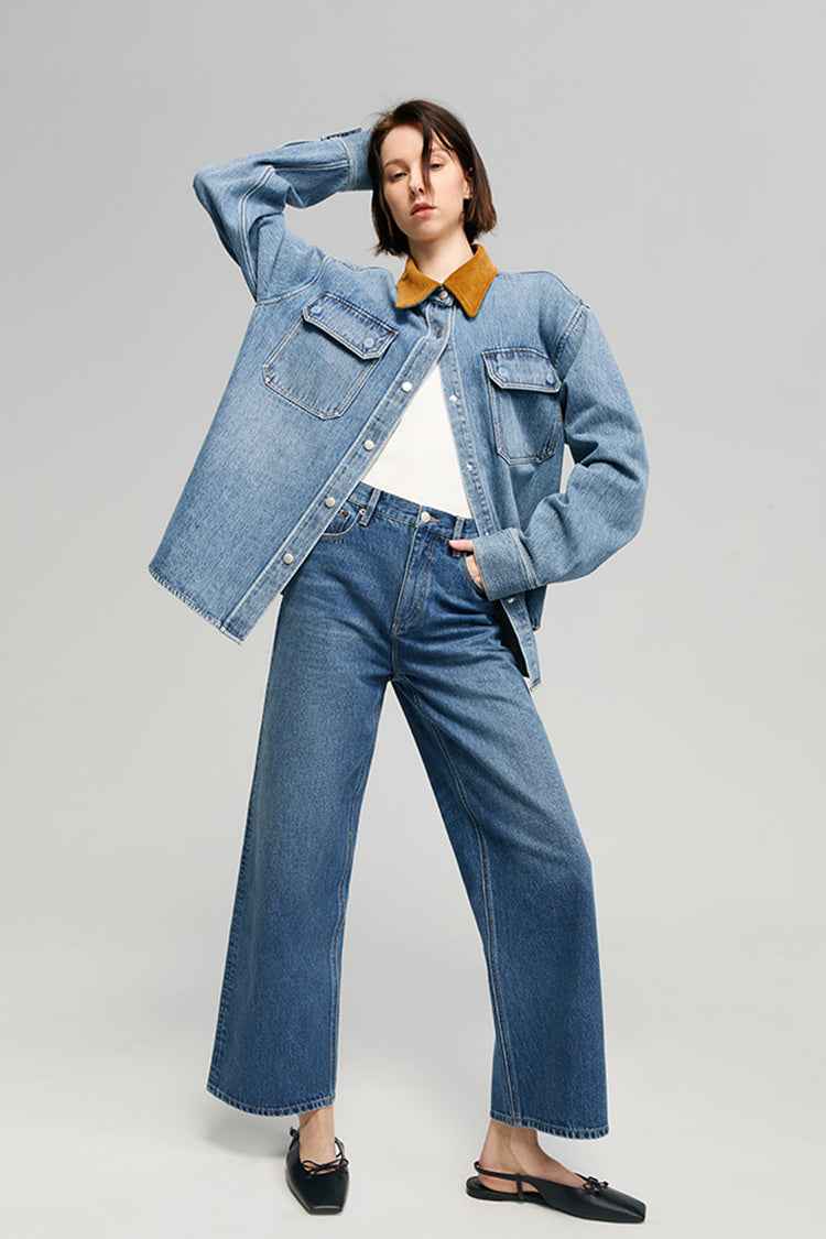 California Sunset Denim Shirt HJ902 – Mid-Weight 100% Cotton, True-to-Size US Denim Fit