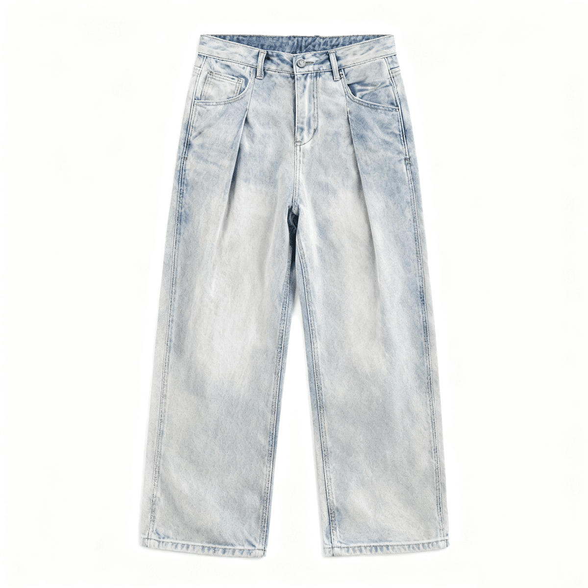 Khayi Relaxed Wide-Leg Jeans