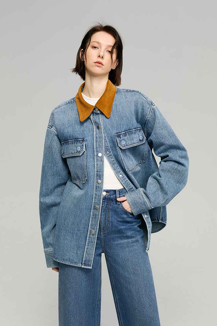 California Sunset Denim Shirt HJ902 – Mid-Weight 100% Cotton, True-to-Size US Denim Fit