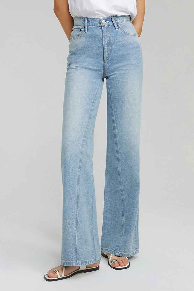 Angeles High-Rise Baggy Jeans Model HJ103