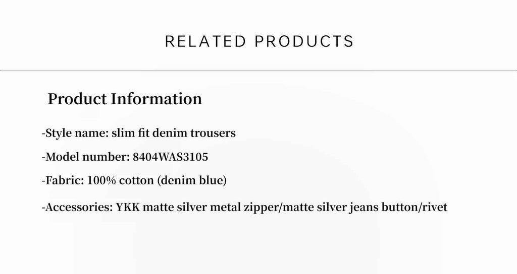 Classic Retro Crafted Washed Organic Cotton Retro Straight Slim Jeans