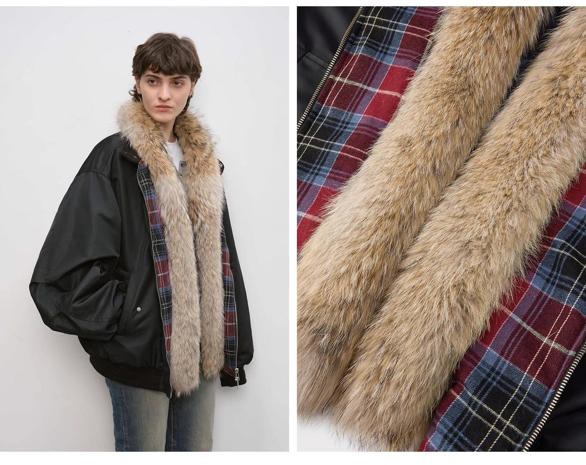 "Urban Casual" Down Parka with Detachable Fur Collar