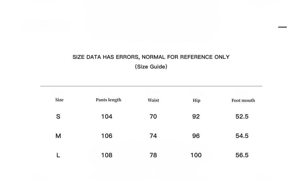 "Blues Time" jeans size chart in cm for sizes S, M and L