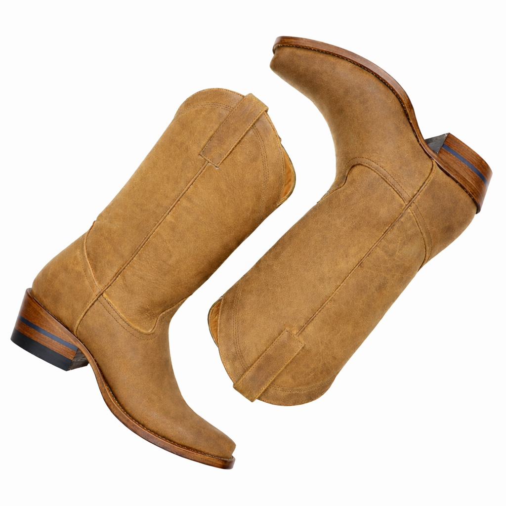The Shoal Creek - Stylish Square-Toe Cowboy Boots for Men and Women