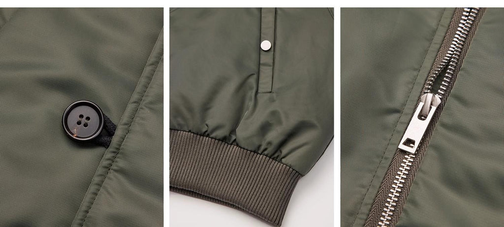 Raccoon Fur Collar Down Bomber Jacket with Detachable Hood and Waterproof Shell