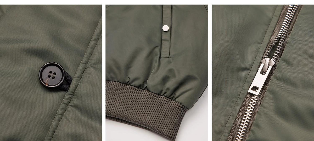 Raccoon Fur Collar Down Bomber Jacket with Detachable Hood and Waterproof Shell