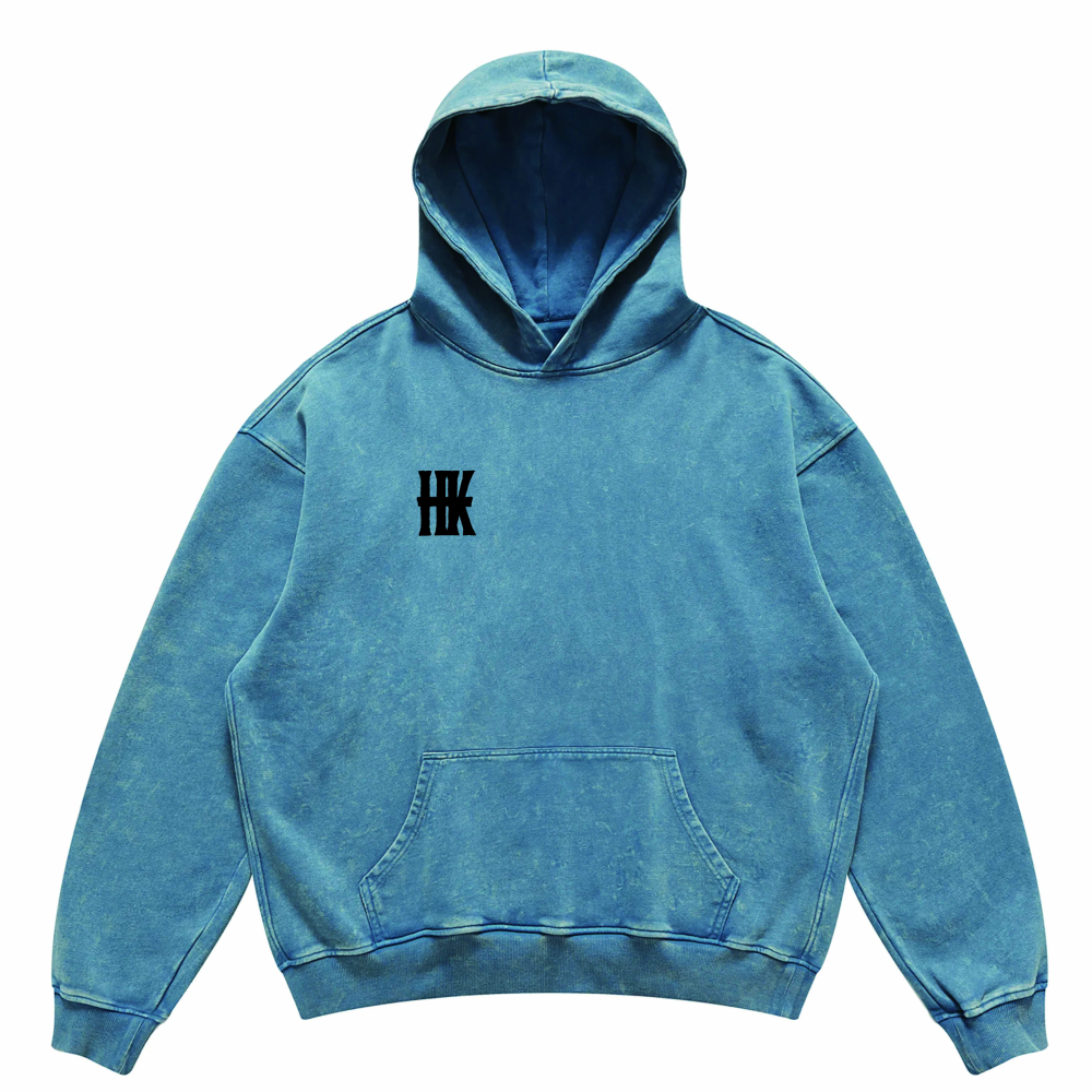 HK Tiger Unisex Super Heavyweight Oversized Faded Hoodie