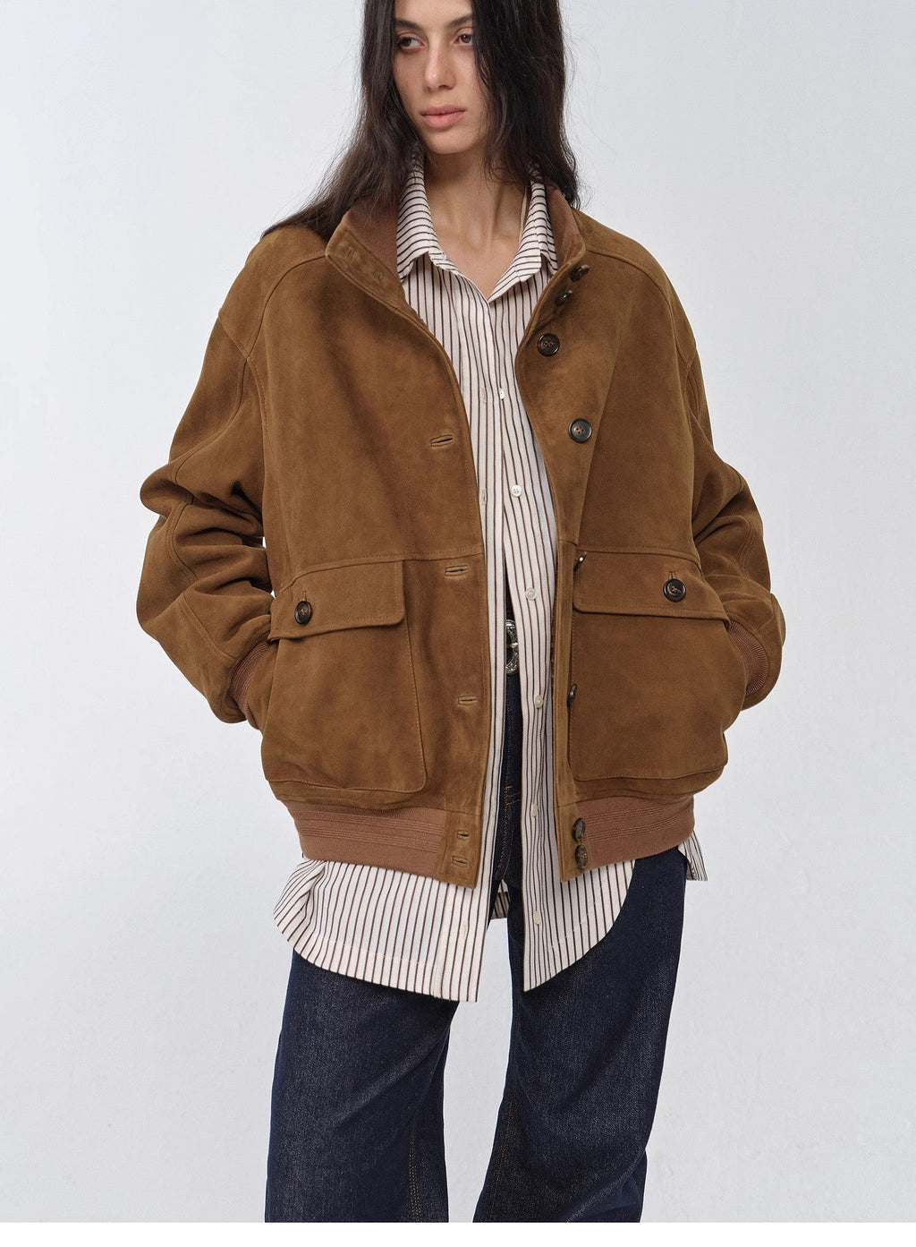 "Spring Whisper" Vintage Imported Suede Jacket