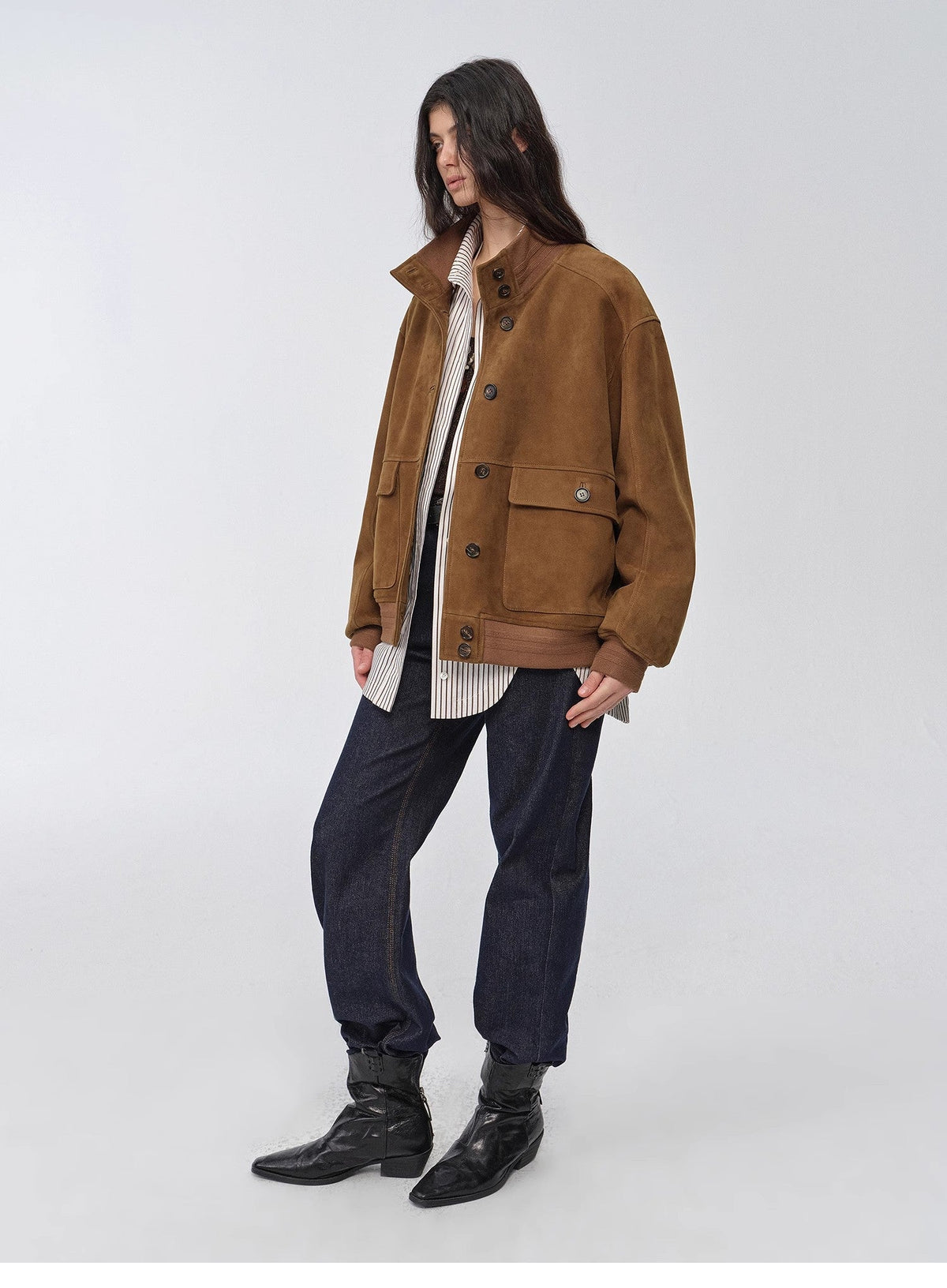 "Spring Whisper" Vintage Imported Suede Jacket
