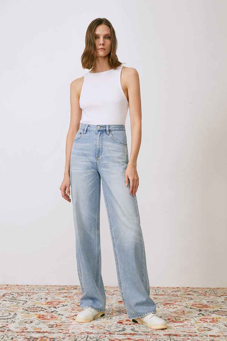 Coney Island Whitefish High-Rise Wide-Leg Jeans HJ007