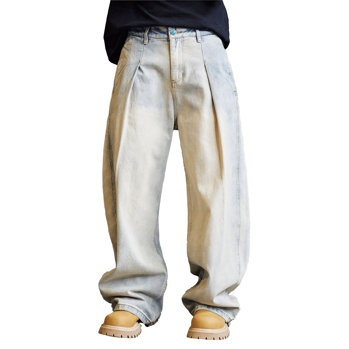 Khayi Relaxed Wide-Leg Jeans