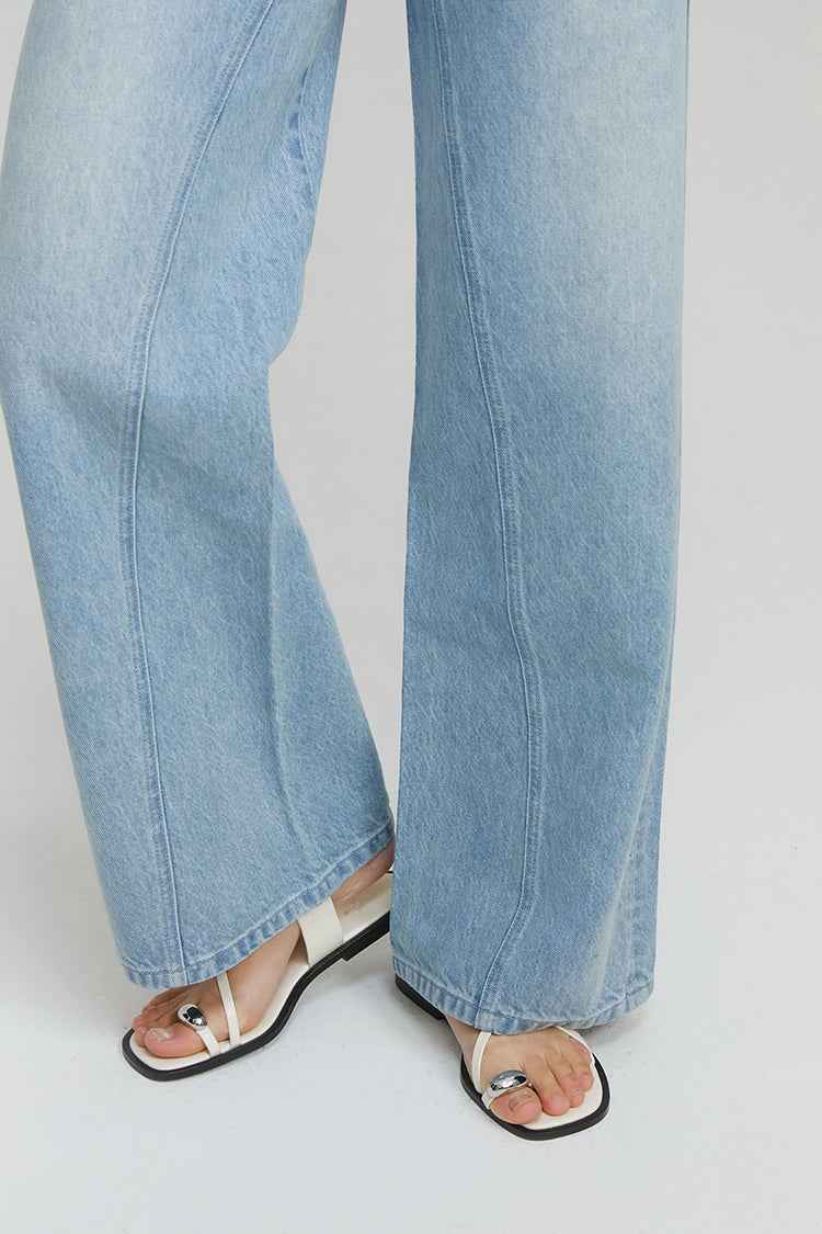 Angeles High-Rise Baggy Jeans Model HJ103