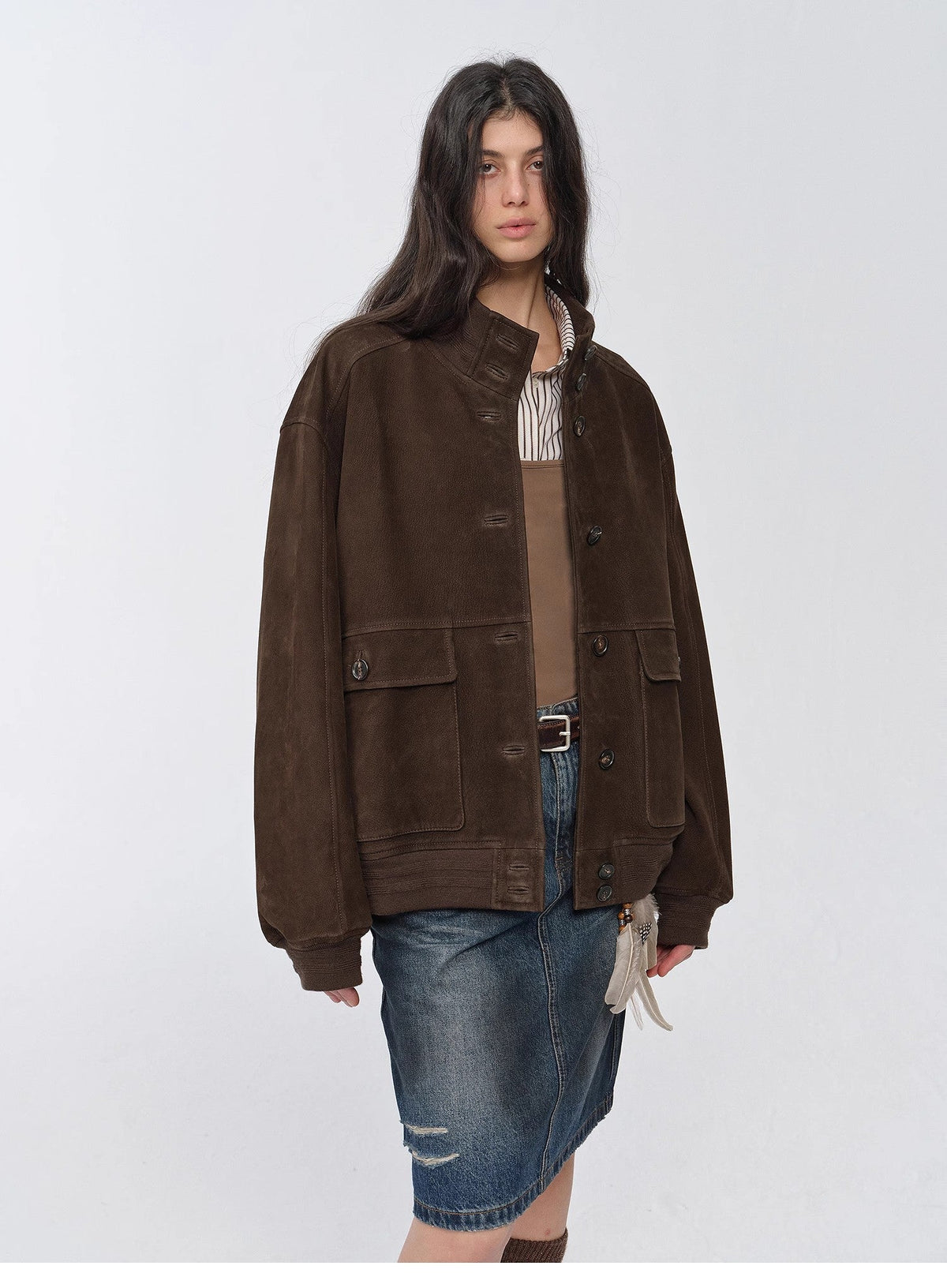 "Spring Whisper" Vintage Imported Suede Jacket