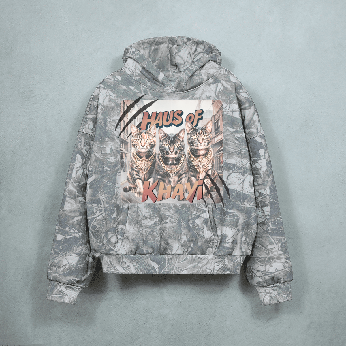 Khayi Cats Winter Camo Hoodie