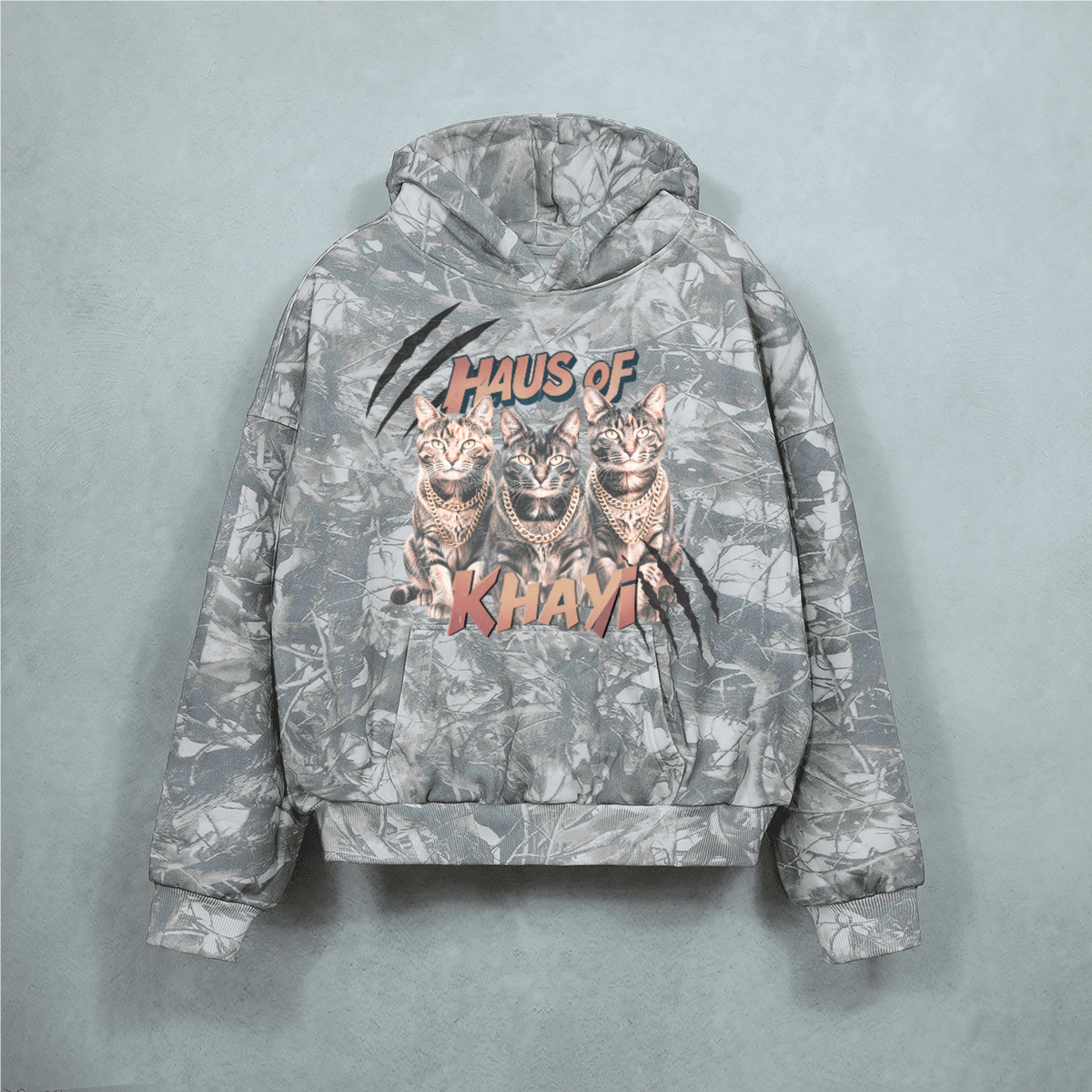 Khayi Cats Winter Camo Hoodie