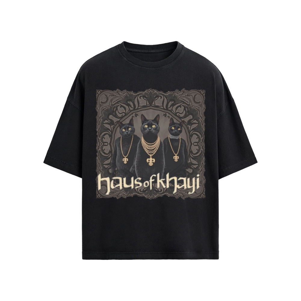 Black Cats Oversized T-Shirt