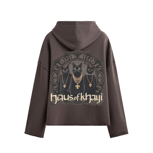 Black Cats Boxy Hoodie