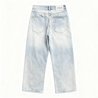 Khayi Relaxed Wide-Leg Jeans