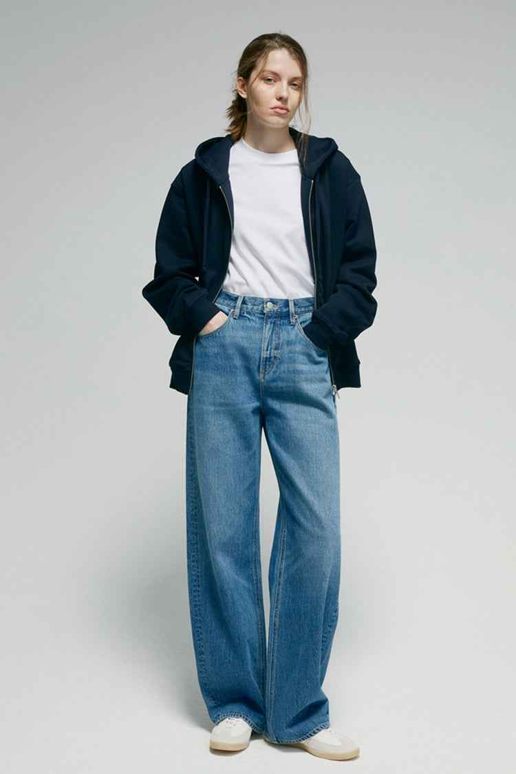 Arc Jean HJ055 – Premium High-Rise Wide-Leg Denim Jeans