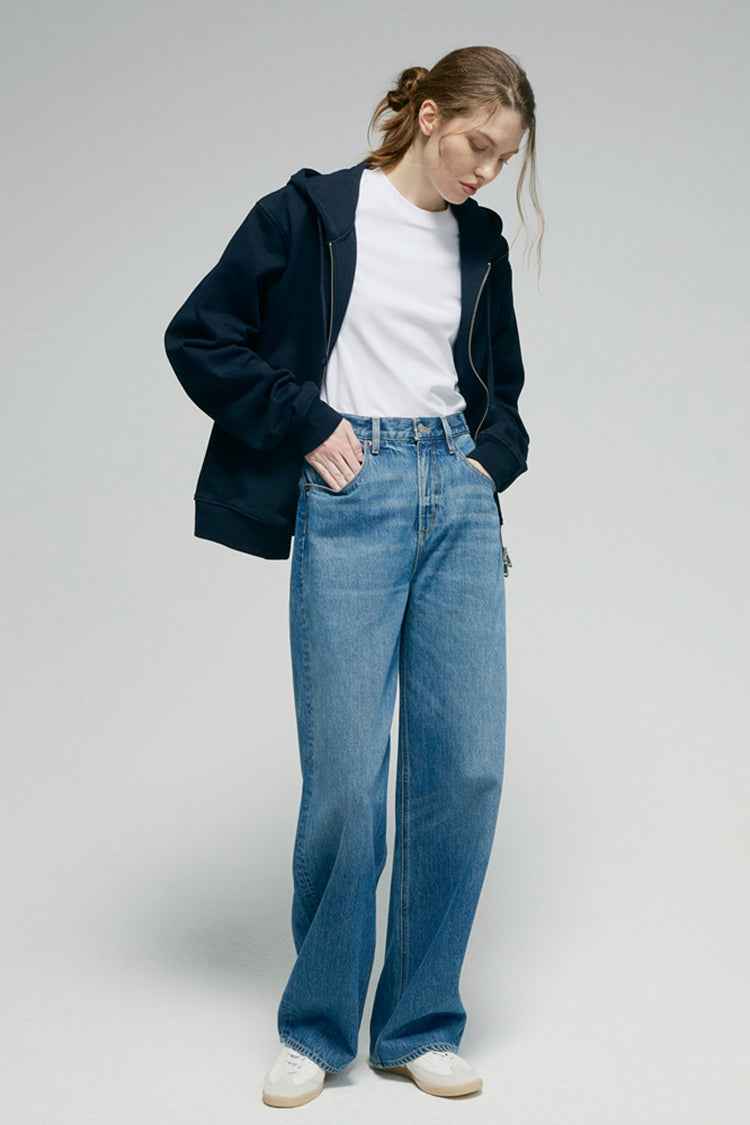 Arc Jean HJ055 – Premium High-Rise Wide-Leg Denim Jeans