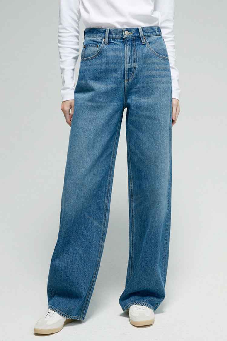Arc Jean HJ055 – Premium High-Rise Wide-Leg Denim Jeans