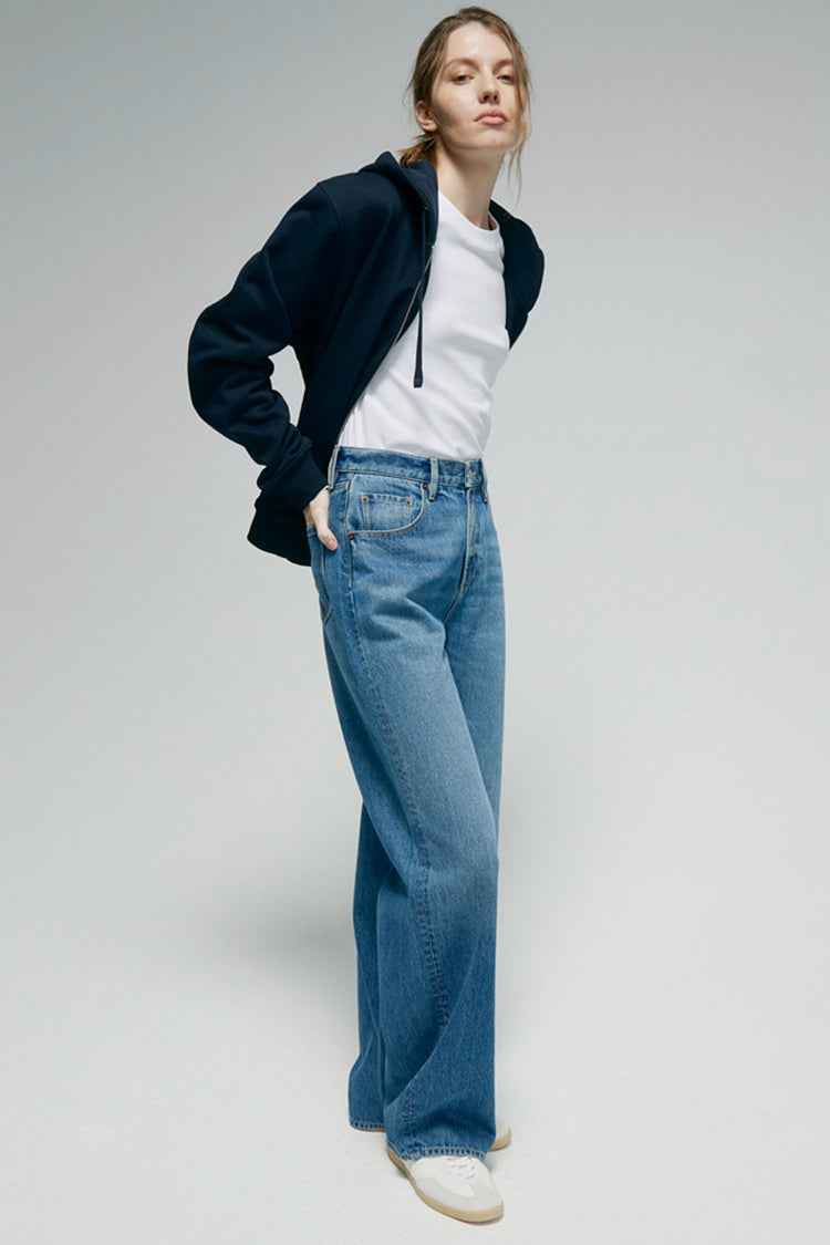 Arc Jean HJ055 – Premium High-Rise Wide-Leg Denim Jeans