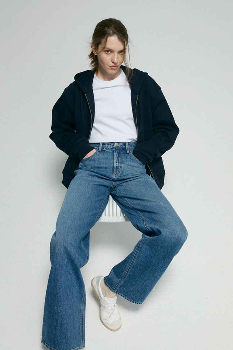 Arc Jean HJ055 – Premium High-Rise Wide-Leg Denim Jeans
