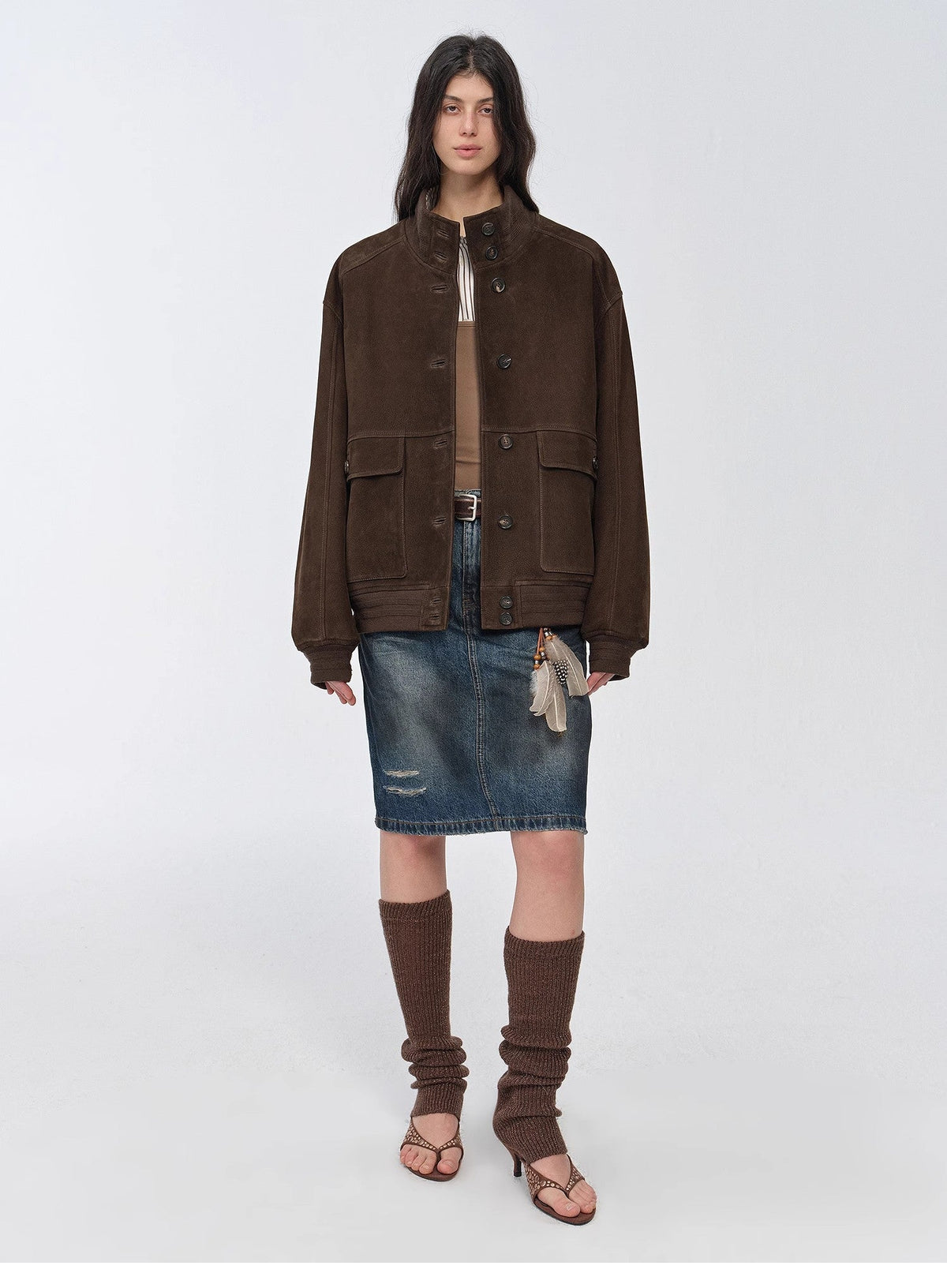"Spring Whisper" Vintage Imported Suede Jacket