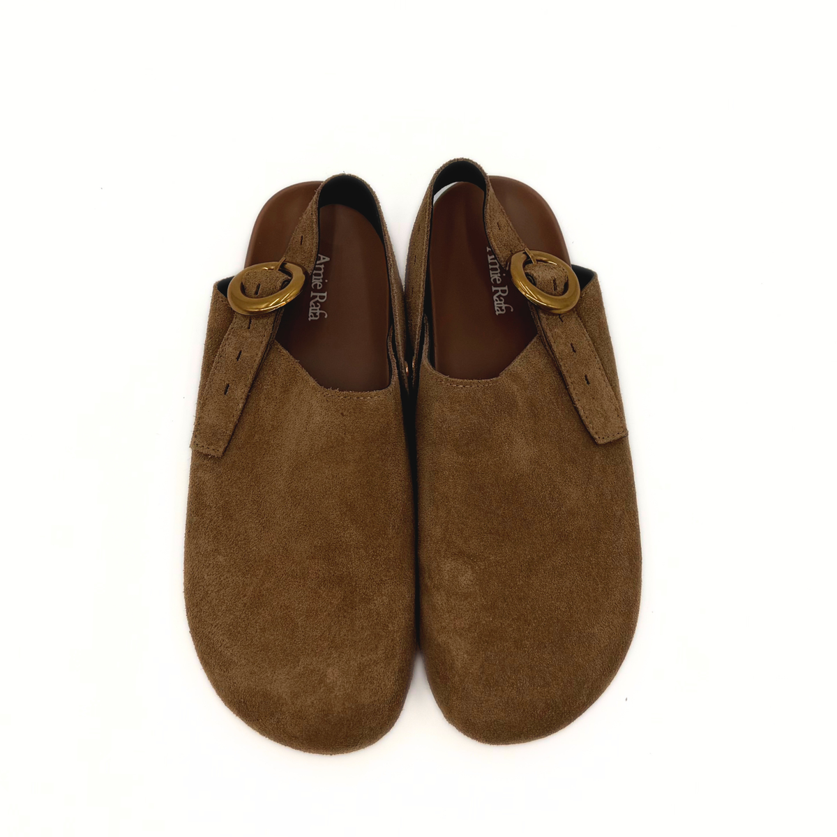 Toni Suede Clogs - Taupe