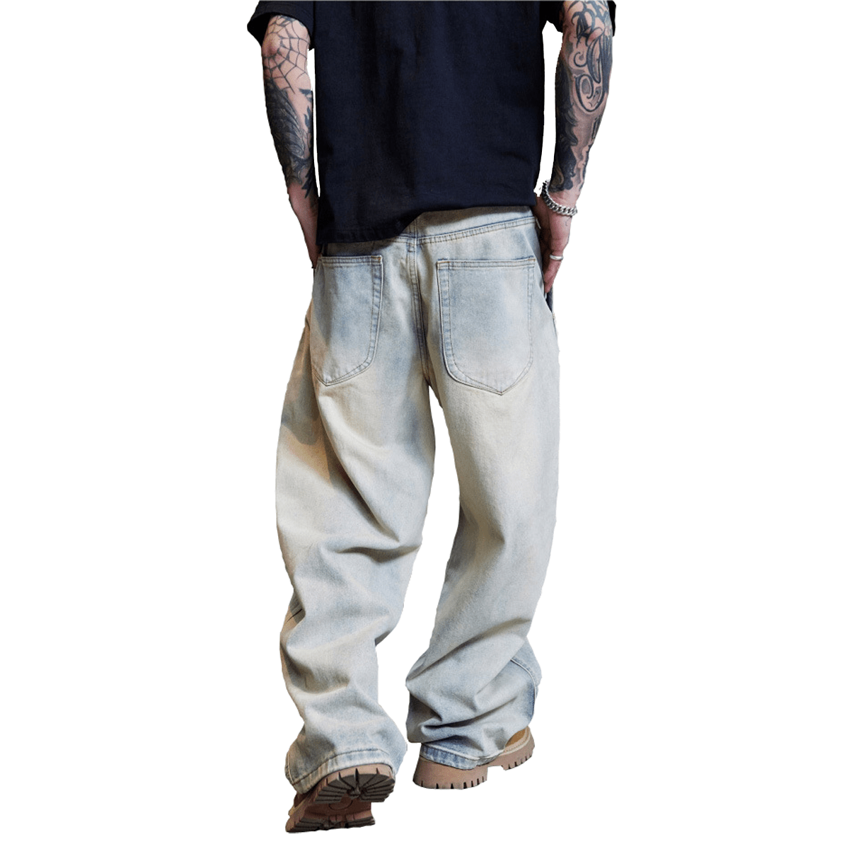 Khayi Relaxed Wide-Leg Jeans