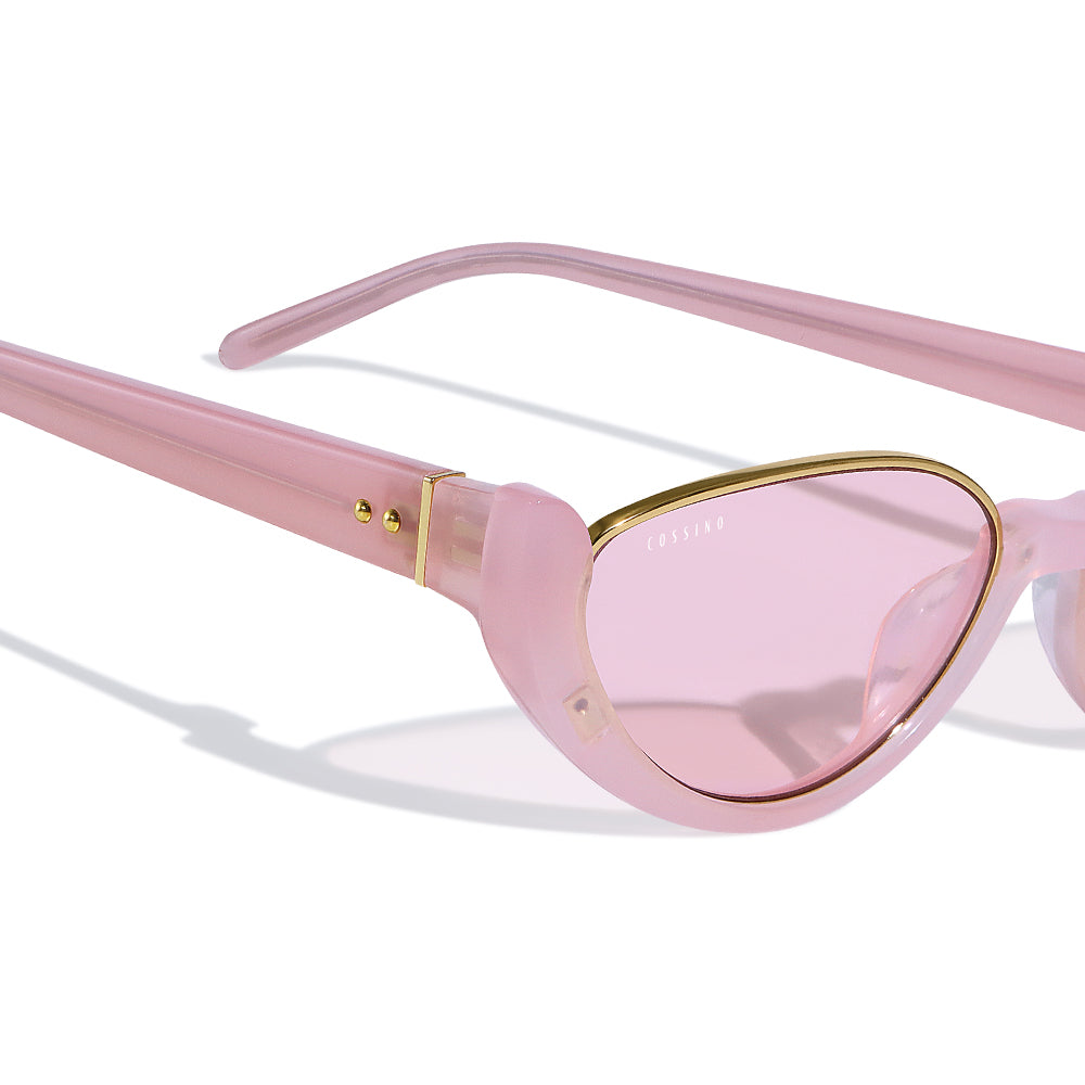 Monaco Amor Acetate Cat-Eye Sunglasses by Cossino – Black Luxury Unisex Designer Shades with UV400 Protection