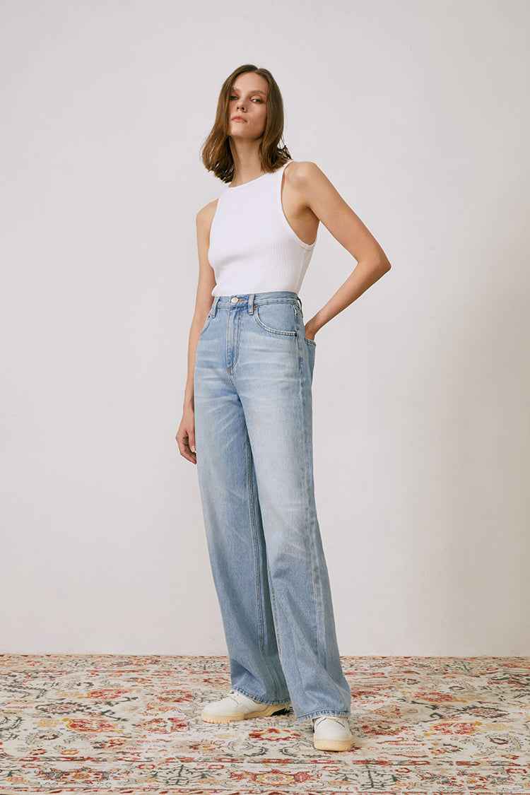 Coney Island Whitefish High-Rise Wide-Leg Jeans HJ007