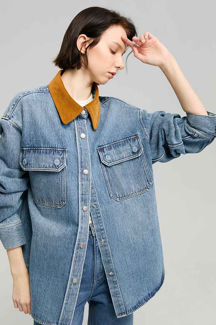 California Sunset Denim Shirt HJ902 – Mid-Weight 100% Cotton, True-to-Size US Denim Fit